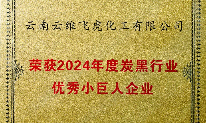 声誉加冕，未来可期！云维飞虎公司荣膺“中国炭黑行业优异小巨人”